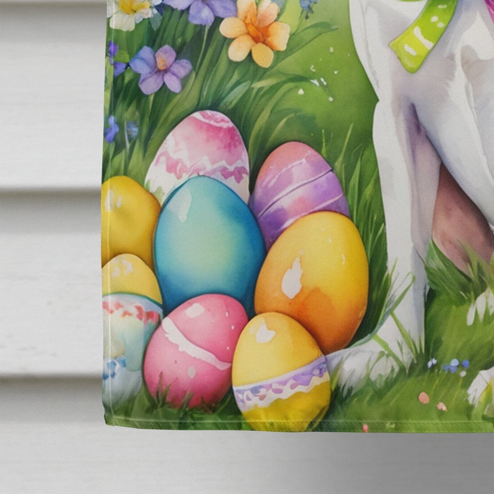 English Foxhound Easter Egg Hunt House Flag 28 in x 40 in