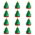 thumbnail image 2 of Beistle Club Pack of 12 Green and Red Plush Christmas Tree Hat Costume Accessories, 2 of 4