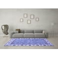 thumbnail image 3 of Ahgly Company Indoor Square Oriental Blue Traditional Area Rugs, 6' Square, 3 of 4