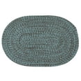 thumbnail image 2 of Colonial Mills 5' x 8' Blue and Gray All Purpose Handcrafted Reversible Oval Outdoor Area Throw Rug, 2 of 2