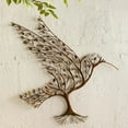 thumbnail image 5 of Metal Bird With Branches Leaves Wall Art, Tree Branch Metal Bird Wall Decor Metal Wall Sculpture, 5 of 7