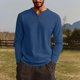 thumbnail image 2 of Camisa de Manga Larga de Ajuste Seco de los Hombres Color Sólido Pullover con Cuello en V para los Hombres, Suelto Ligero Top Transpirable para Deportes, 2 of 7