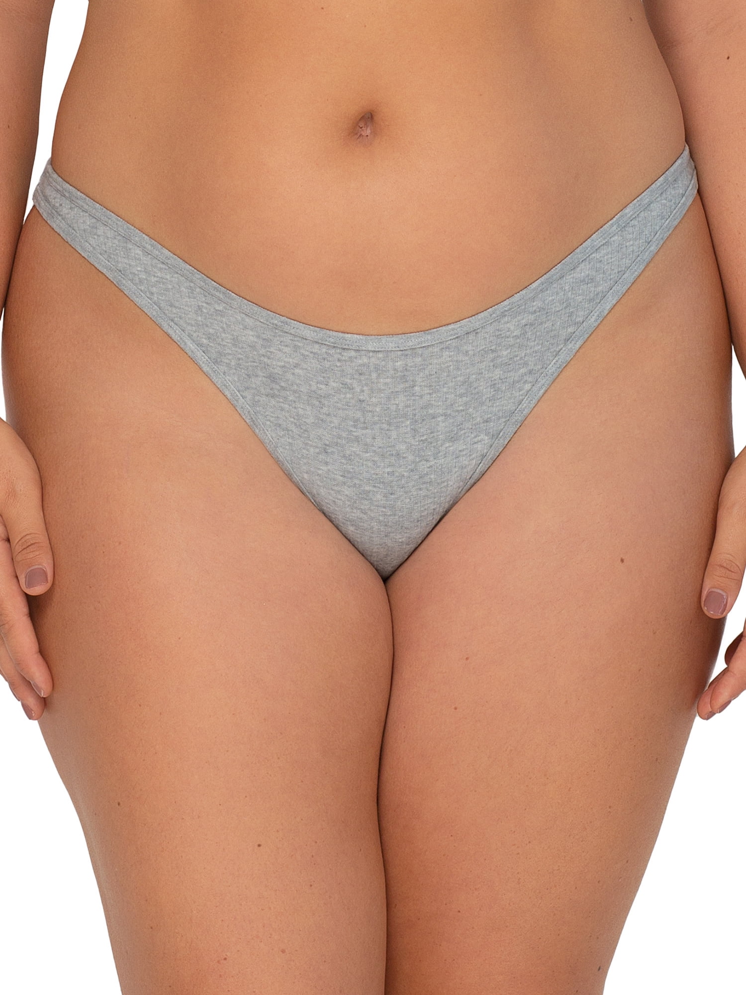 Smart & Sexy Women's Comfort Cotton Rib High-Leg Bikini Panty, 2-Pack Style-SA1414  