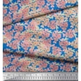 thumbnail image 3 of Soimoi Cotton Poplin Fabric Flower Watercolor Print Fabric by Yard 56 Inch Wide, 3 of 3