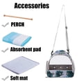 thumbnail image 2 of halinfer 1 pc Small Bird Travel Cage, Portable Lightweight Polyester Carry Carrier with Standing Perch for Parakeet Parrot Cockatiel, Side Access Window Collapsible for Outdoor Vet Transport Bag, 2 of 6