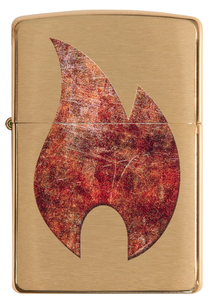 Zippo Rusty Flame Design Windproof Pocket Lighter Windproof Pocket Lighter