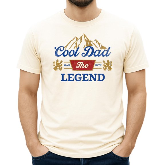 Cool Dad Shirt for Men Funny Man Myth Legend T-Shirt for Dad Natural Shirt Adult 2XL