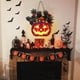thumbnail image 4 of Halloween Decoración Luces de calabazas de Halloween, Jack-O-Lantern grande iluminado de 9 pulgadas con hojas de arce, bayas, 1 calabaza pequeña y cuerda, funciona con pilas(Buy 2 ship 3), 4 of 7