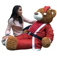 thumbnail image 3 of Giant Christmas Teddy Bear 60 Inch Soft, Wears Santa Claus Suit 5 Foot Xmas Teddybear Brown, 3 of 10