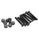 thumbnail image 1 of Kit de hardware para patineta Uxcell, tornillos de montaje de 1.38" con tuercas, set de pernos, negro, 1 of 4