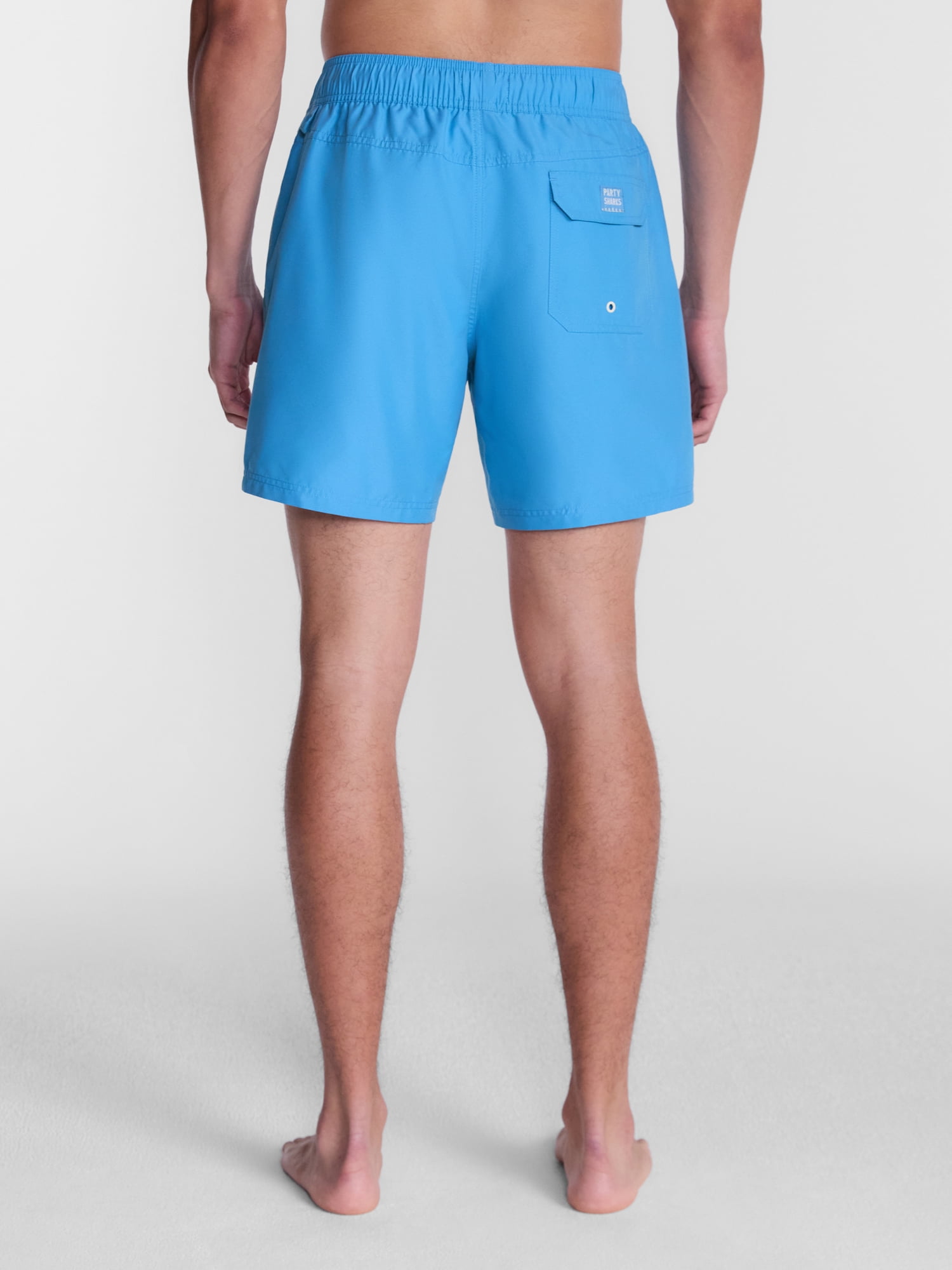 Party Sharks Men's Swim Trunks, 6.5" Inseam, Sizes S-XL