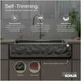 thumbnail image 7 of Kohler K-25784 Cairn 34" Farmhouse Single Basin Stone Composite Kitchen Sink - Matte Black, 7 of 7