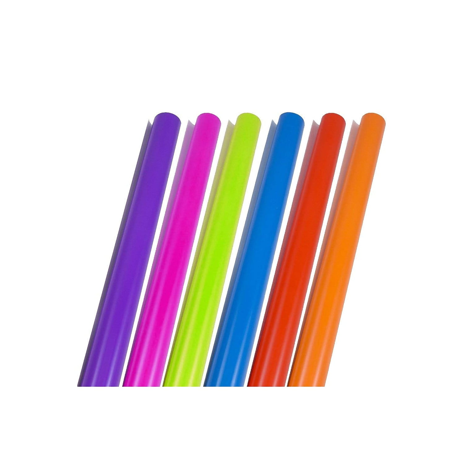 JAM PAPER Solid Color Wrapping Paper, 25 Sq Ft Each, Assorted Bright