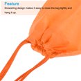 thumbnail image 4 of Uxcell 19x10cm Non-woven Fabric Drawstring Pouch Soft Storage Gift Bag Orange, 6 Pack, 4 of 5