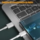 thumbnail image 3 of Cable USB C a USB A MORNWELL Blanco 120W Carga Rápida 2M Compatible para Xiaomi, 3 of 8