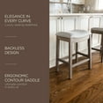 thumbnail image 2 of Tabouret de Cuisine Adrien Adrien Backless Selle, Chêne Récupéré, Lot de 3, 2 of 7