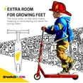 Swagtron SK1 Kick Start Electric Scooter for Kids Durable Steel Frame