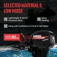 thumbnail image 4 of Aiqidi HANGKAI 18HP 2-Stroke Heavy Duty Outboard Motor Water Cooling CDI System with Short Shaft, 4 of 12