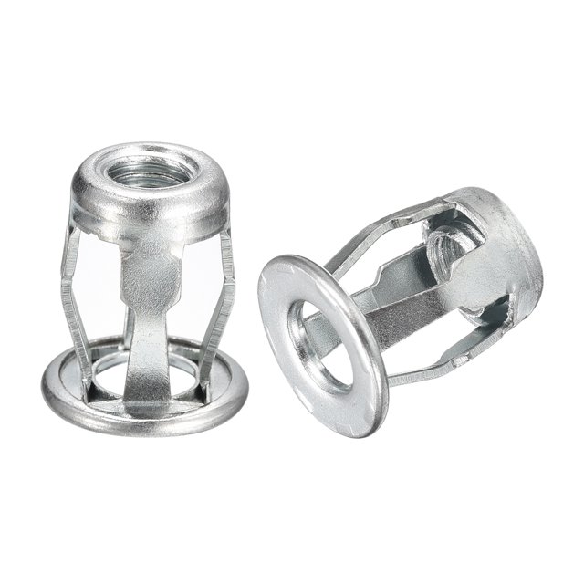 Unique Bargains M8 Jack Nuts, 10 Pack Threaded Insert Nut 304 Stainless Steel Rivet Nuts, 21mm Length