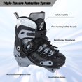 thumbnail image 6 of VEZLOPUS Inline Skates, 3 Wheels 100mm | 4 Sizes Adjustable Inline Speed Skates for Kids, Boys, Girls, Teens - Professional Outdoor Fitness Performance Inline Skates, 6 of 7