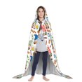 thumbnail image 3 of Honeii Barbecue Gnomes Print Poncho Cape, Cloak Coat, Snuggly Hooded Wearable Blanket, Hooded Cape For Teenagers,Halloween Costumes-Small, 3 of 7