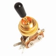 thumbnail image 3 of Electric Guitar 3-way Toggle Switch with Knob (Golden), 3 of 3