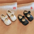 thumbnail image 3 of URMAGIC Girl's Sequins Mary Jane School Uniform Shoes Strap Dress Uniform Flats (Toddler/Little Girl/Big Girl), 3 of 9