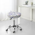 thumbnail image 6 of KLL Lavender Flowers Round Bar Chair Cushion Cover ,Bar Stool Protector with Elastic, Soft Washable, 6 of 6