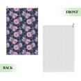thumbnail image 6 of Golf Towel, Light pink flowers Microfiber Waffle Golf Towels for Golf Bag with Carabiner Clip Golf Rag 24x16in, 6 of 8
