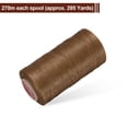 thumbnail image 3 of Hilo de Coser de Cuero Plano Uxcell, 270m / 295 Yardas, Hilo de Cera de Poliéster, Cordón de Coser de Cera de 150D para Artesanías de Cuero, Caramelo, 3 of 7