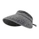 thumbnail image 1 of Sombrero de sol para mujer, cómodo, de ala ancha, portátil, con visera para vacaciones al aire libre. Gris, 1 of 9