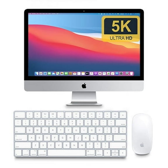 Restored Apple MRQY2LL/A iMac 27" Desktop Computer, Core i5, 8GB, 1TB HD, 32GB SSD, Silver (Refurbished)