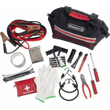 Stalwart 55-Piece Emergency Roadside Kit with Travel