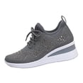 thumbnail image 5 of Fashion Rhinestone Sneakers for Women's - 2026 Casual Mesh Slip On Walking Shoes Breathable Glitter Sneaker, 5 of 5