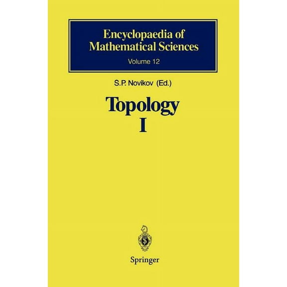 Encyclopaedia of Mathematical Sciences Topology I: General Survey, Book 12, (Paperback)
