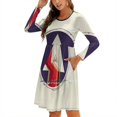 thumbnail image 1 of Portal Robe d'Étude Col Carré Mignonne Imprimée Ample Élégante Robe de Plage Fête Géométrie Couleurs Triangles Concentriques, 1 of 5