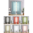 thumbnail image 2 of Luxury Semi Sheer Grommet Top Curtain Single Panel - Assorted Colors, 2 of 8