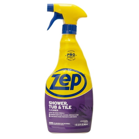 Zep Shower, Tub and Tile Cleaner, 32 oz (Best Bathroom Tub And Tile Cleaner)