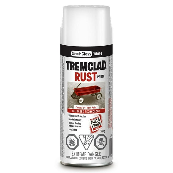 Tremclad Semi-Gloss White Rust Paint
