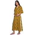 thumbnail image 2 of Moomaya Women Cotton Maternity Kimono Kaftan Long Maxi Dress Clothing, 2 of 5