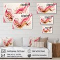 thumbnail image 4 of Designart Bold Pink And Gold Flow Art IV Canvas Wall Art, 4 of 5