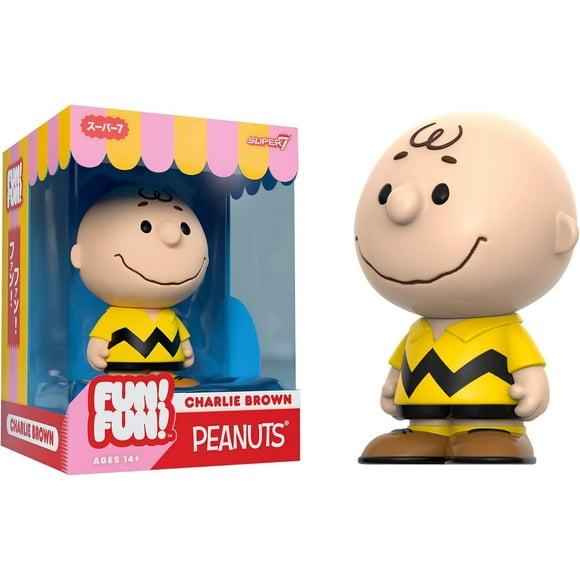 Figura de vinilo Super7 Fun! ¡Diversión! Peanuts Charlie Brown, 5 pulgadas