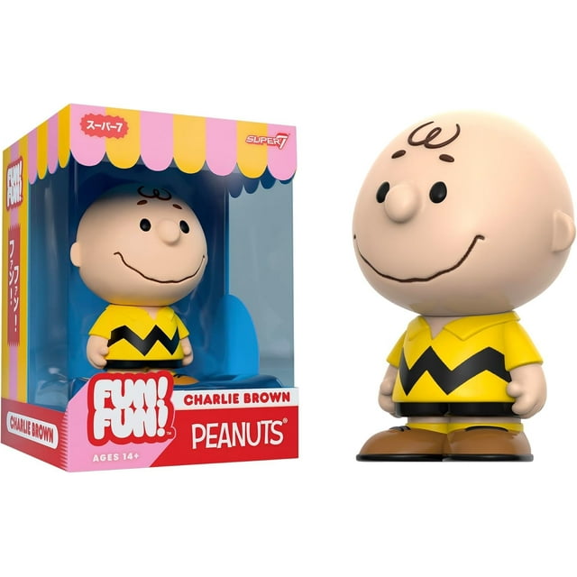Figura de vinilo Super7 Fun! ¡Diversión! Peanuts Charlie Brown, 5 pulgadas
