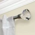 thumbnail image 4 of Mainstays 3/4" Acrylic Faceted Adjustable Single Curtain Rod, 30-84", Nickel, 4 of 6