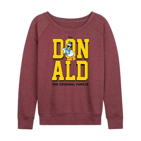 Mickey & Friends - Vintage Donald Duck Art - Women's Lightweight French Terry Long Sleeve Shirt