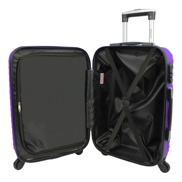 Dejuno Craft Hardside 3-Piece Spinner Luggage Set - Purple