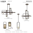 thumbnail image 6 of Livex Lighting - Bergamo - 6 Light Linear Chandelier in Geometric Style - 14, 6 of 17