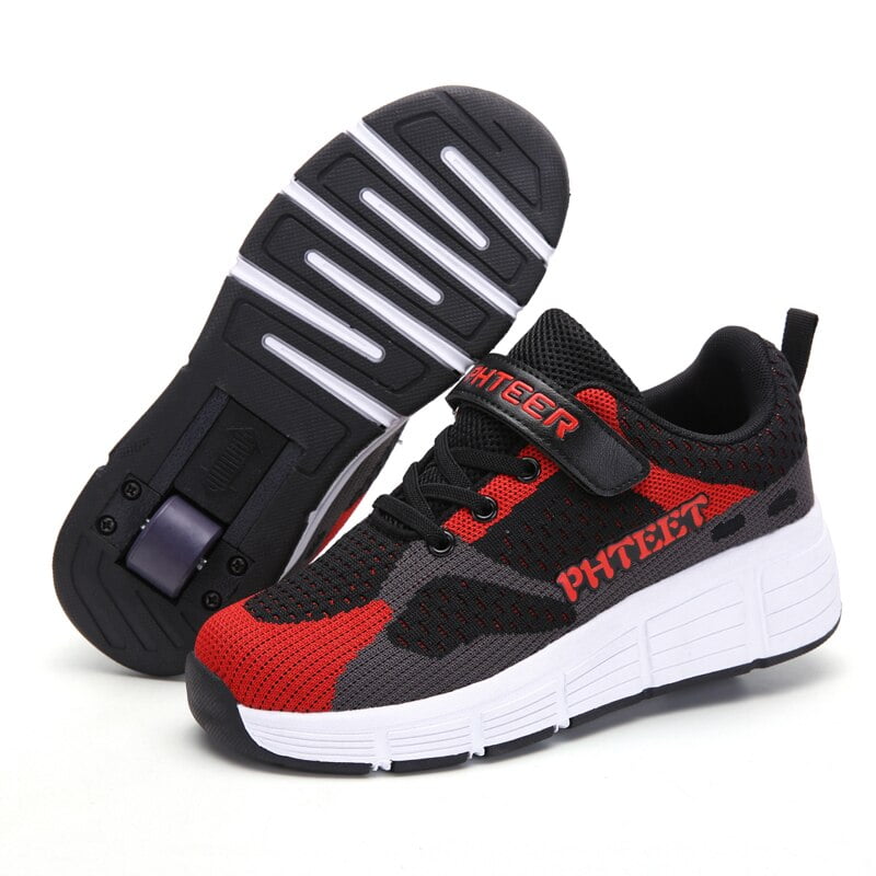 Baskets Patins 2 Roues Enfant – Unisexe, LED, Pointures EU 28-42 – Modèle You Walk