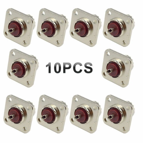 Kqiang 10 Packs Uhf Female Jack So239 Panel Chassis Mount Coax Cable