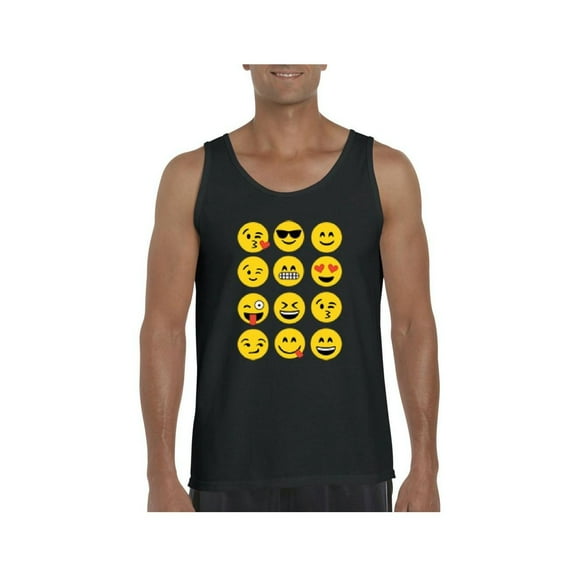 MmF - Men's Tank Top for Men, up to Men Size 3XL - Emoji Group